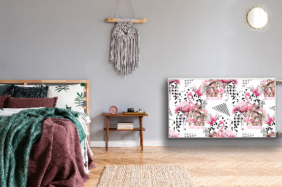 Heizkörperverkleidung magnetisch Flamingos