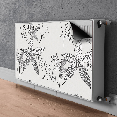 Heizkörperverkleidung magnet Doodle blumen