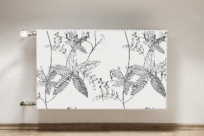 Heizkörperverkleidung magnet Doodle blumen