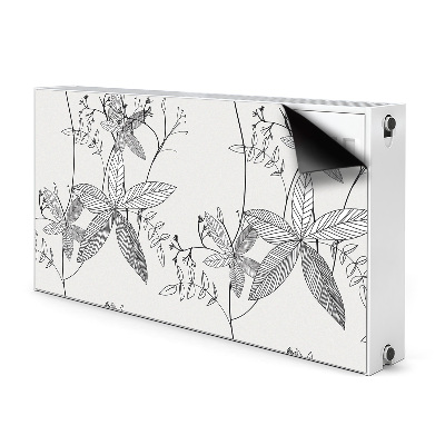 Heizkörperverkleidung magnet Doodle blumen
