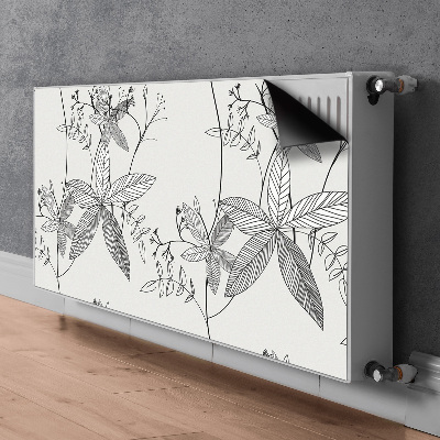 Heizkörperverkleidung magnet Doodle blumen