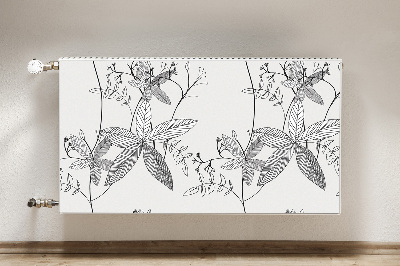 Heizkörperverkleidung magnet Doodle blumen