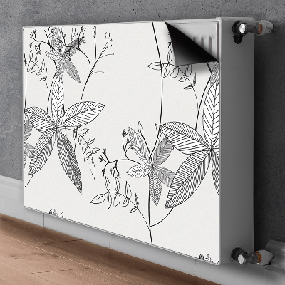 Heizkörperverkleidung magnet Doodle blumen