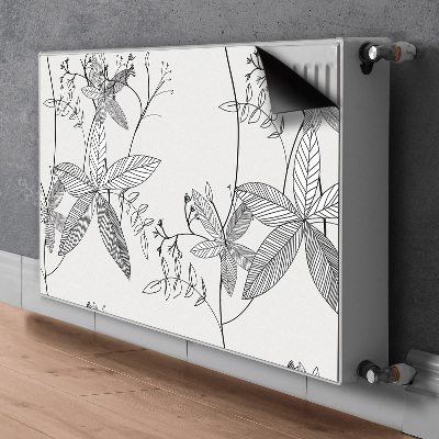 Heizkörperverkleidung magnet Doodle blumen