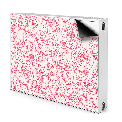 Magnet Heizkörperverkleidung Roses doodle