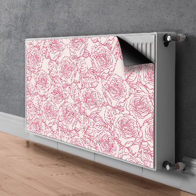 Magnet Heizkörperverkleidung Roses doodle