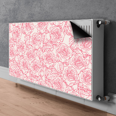 Magnet Heizkörperverkleidung Roses doodle