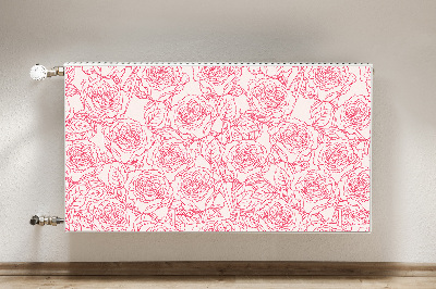Magnet Heizkörperverkleidung Roses doodle