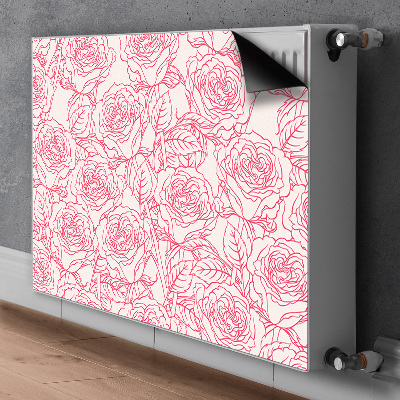 Magnet Heizkörperverkleidung Roses doodle