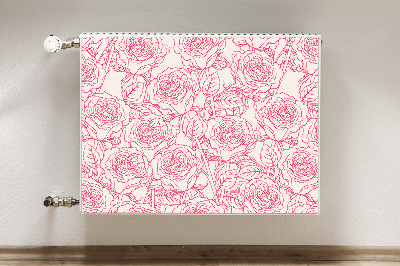 Magnet Heizkörperverkleidung Roses doodle