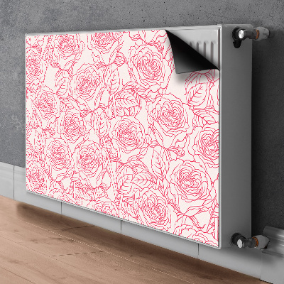 Magnet Heizkörperverkleidung Roses doodle