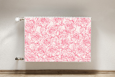 Magnet Heizkörperverkleidung Roses doodle