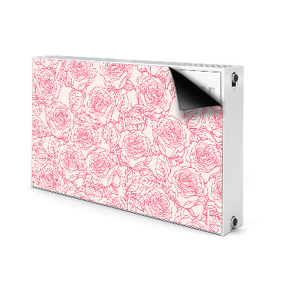 Magnet Heizkörperverkleidung Roses doodle