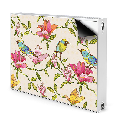 Heizkörperverkleidung magnet Blumen und vögel