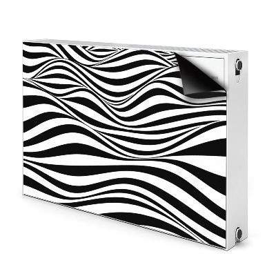 Magnet Heizkörperverkleidung Schwarze und weiße wellen
