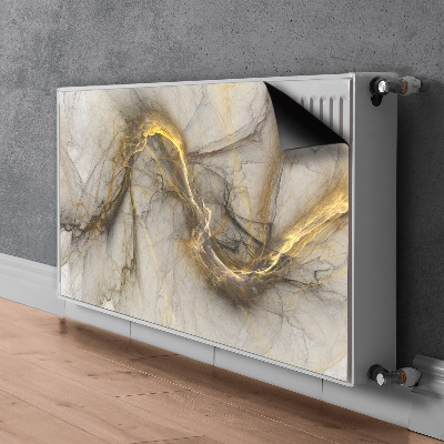 Dekorative Heizkörperabdeckung Goldener marmor