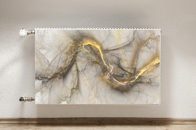 Dekorative Heizkörperabdeckung Goldener marmor
