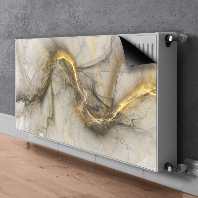 Dekorative Heizkörperabdeckung Goldener marmor
