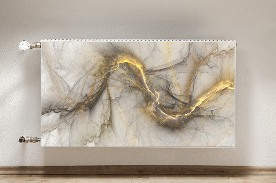 Dekorative Heizkörperabdeckung Goldener marmor