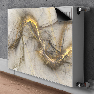 Dekorative Heizkörperabdeckung Goldener marmor
