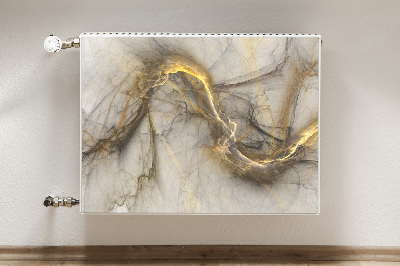 Dekorative Heizkörperabdeckung Goldener marmor