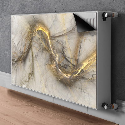 Dekorative Heizkörperabdeckung Goldener marmor