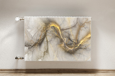 Dekorative Heizkörperabdeckung Goldener marmor