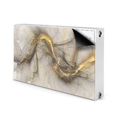Dekorative Heizkörperabdeckung Goldener marmor