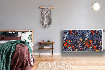 Dekorative Heizkörperabdeckung Blumenbild