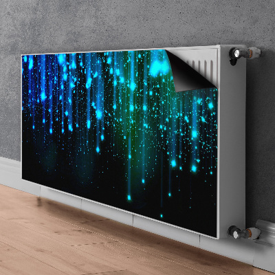 Heizkörperverkleidung magnetisch Blaue partikel