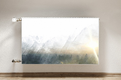 Dekorativer Heizkörpermagnet Fuji landschaft