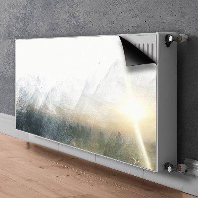 Dekorativer Heizkörpermagnet Fuji landschaft