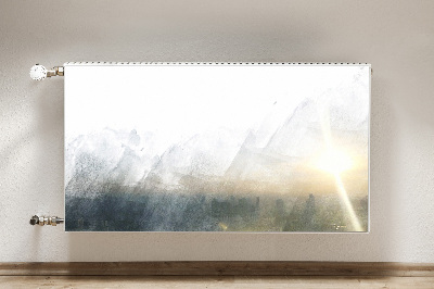 Dekorativer Heizkörpermagnet Fuji landschaft