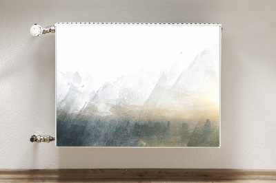 Dekorativer Heizkörpermagnet Fuji landschaft