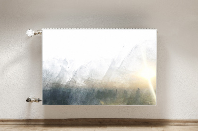 Dekorativer Heizkörpermagnet Fuji landschaft