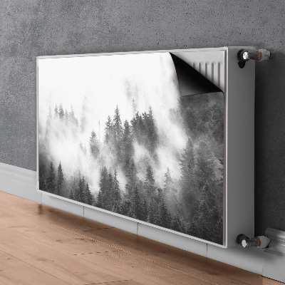 Dekorative Heizkörperabdeckung Nebelwald