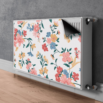 Heizkörperverkleidung magnet Farbenfrohe blumen