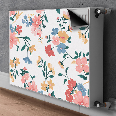 Heizkörperverkleidung magnet Farbenfrohe blumen