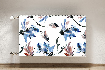 Magnet Heizkörperverkleidung Aquarellblüten