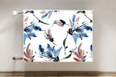 Magnet Heizkörperverkleidung Aquarellblüten
