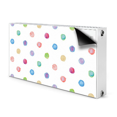 Heizkörperverkleidung magnet Farbenfrohe punkte