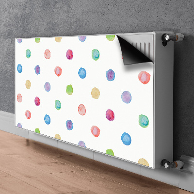 Heizkörperverkleidung magnet Farbenfrohe punkte