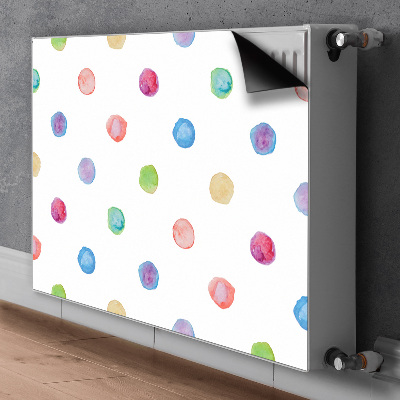 Heizkörperverkleidung magnet Farbenfrohe punkte