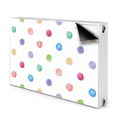Heizkörperverkleidung magnet Farbenfrohe punkte