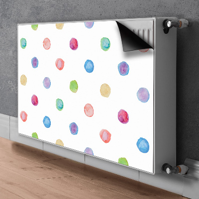 Heizkörperverkleidung magnet Farbenfrohe punkte