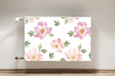 Magnet Heizkörperverkleidung Aquarellblüten