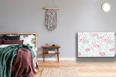 Heizkörperverkleidung magnet Blumenkonturen
