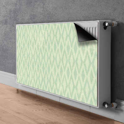 Heizkörperverkleidung magnetisch Grüne rombs