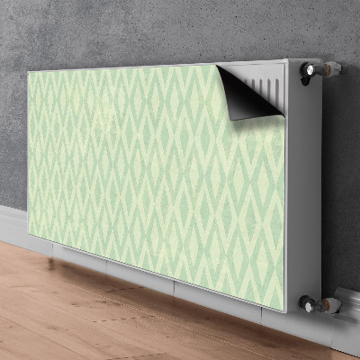 Heizkörperverkleidung magnetisch Grüne rombs