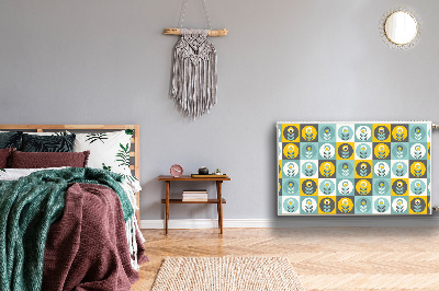 Heizkörperverkleidung magnet Blumenmuster